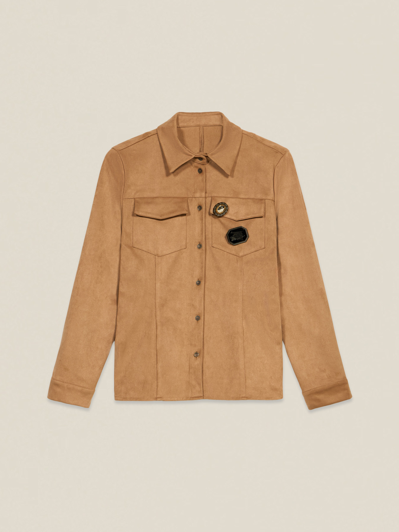 Chemise effet daim avec &eacute;pingles image number 3