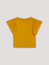T-shirt con maniche in sangallo image number 3