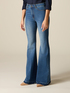 Flare jeans with frayed hem image number 4