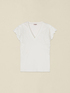 T-Shirt mit V-Ausschnitt und Spitze image number 3