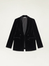 Velvet blazer with crystals image number 3