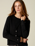 Cardigan mit V-Ausschnitt und Knopfdetail image number 2