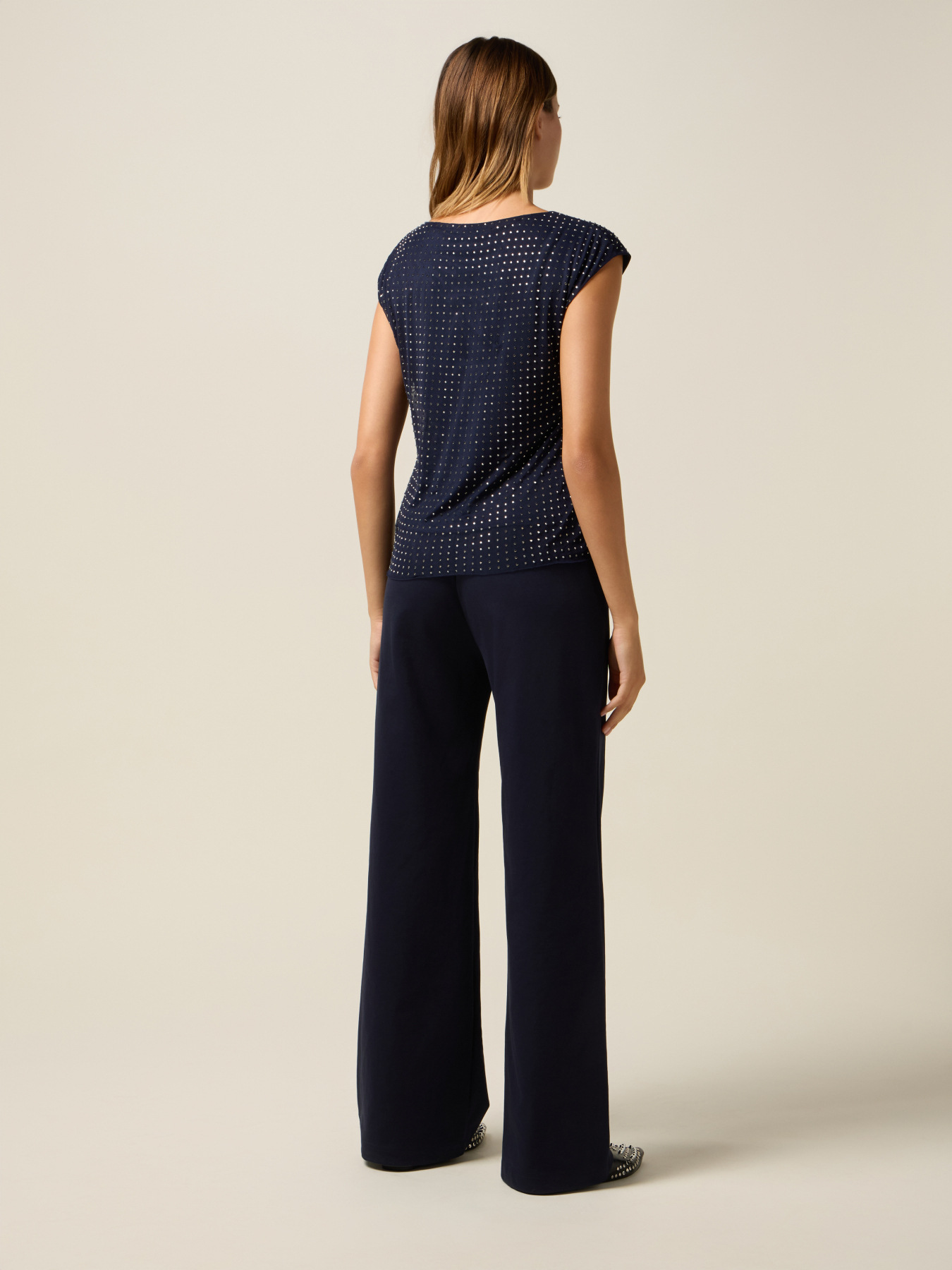 Tulle top with studs image number 1