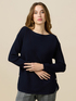 Ottoman sweater with side buttons image number 0