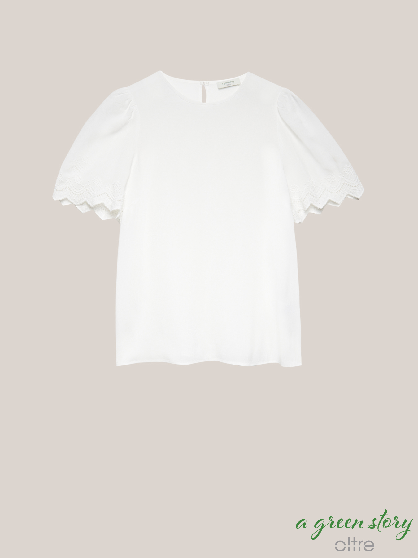 Bluse aus Bio-Viskose mit Stickereien image number 3