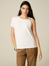 Einschultriges T-Shirt mit Metalldetail image number 0