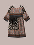Midi-Kleid im Halstuch-Muster image number 3