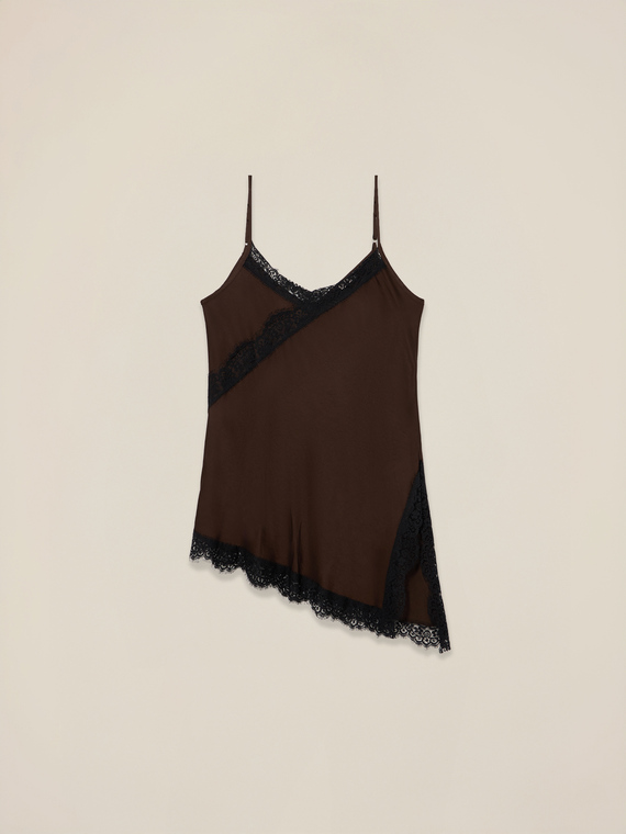 Asymmetric lingerie top