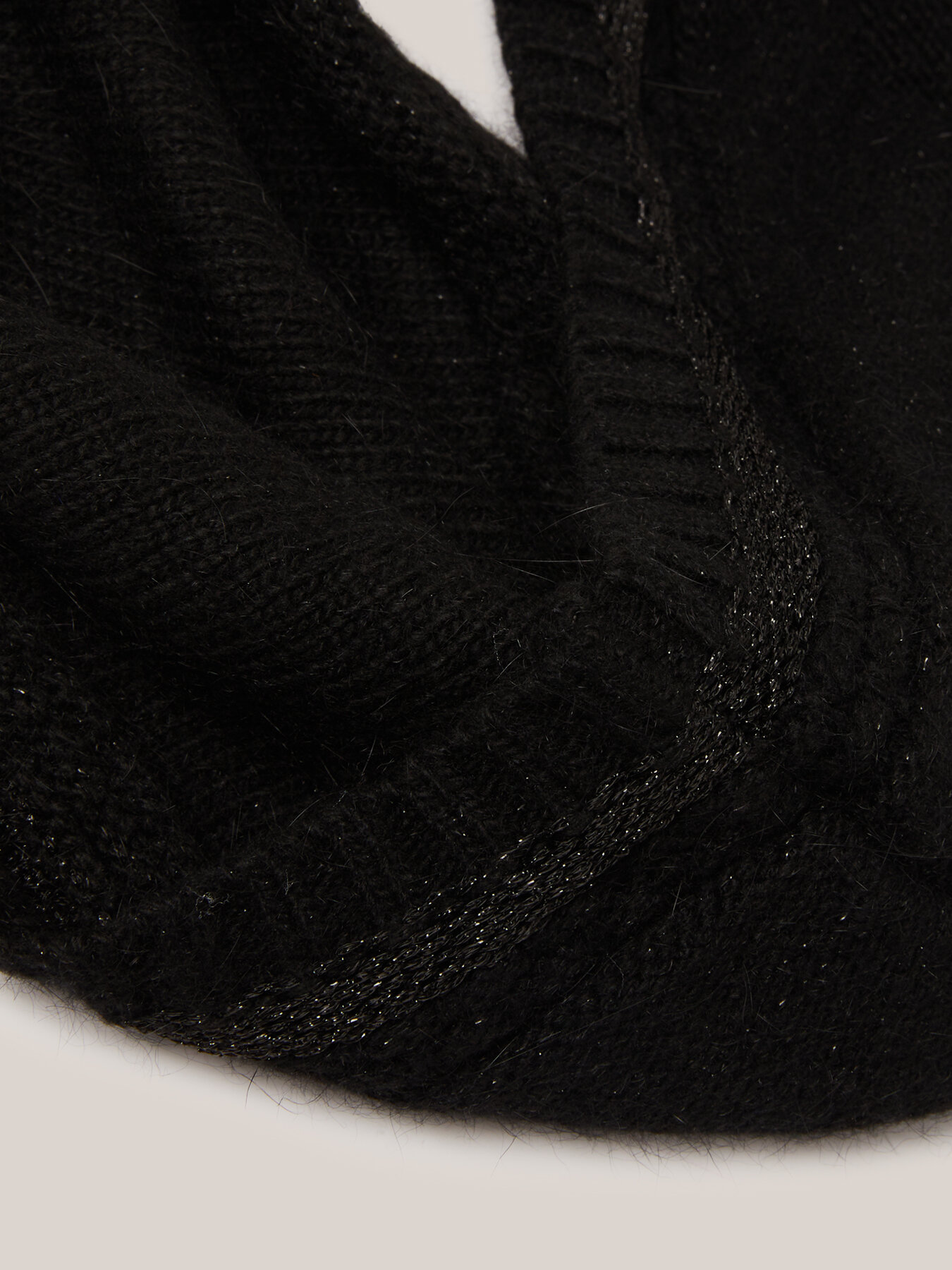 Cowl neck with lurex border image number 1