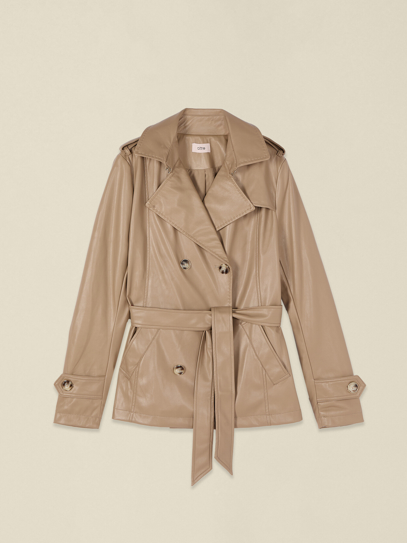 Trench-coat court crois&eacute; image number 3