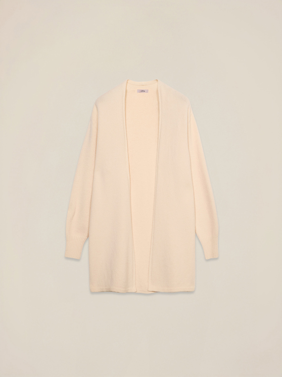 Long cardigan without closure