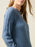 Maglia misto cashmere con dettagli a trecce image number 2