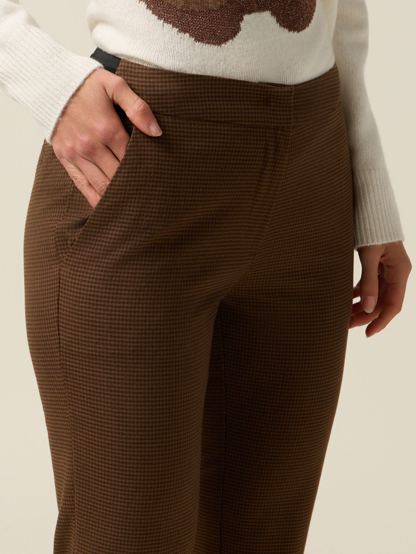 Pantaloni micro pied de poule image number 2