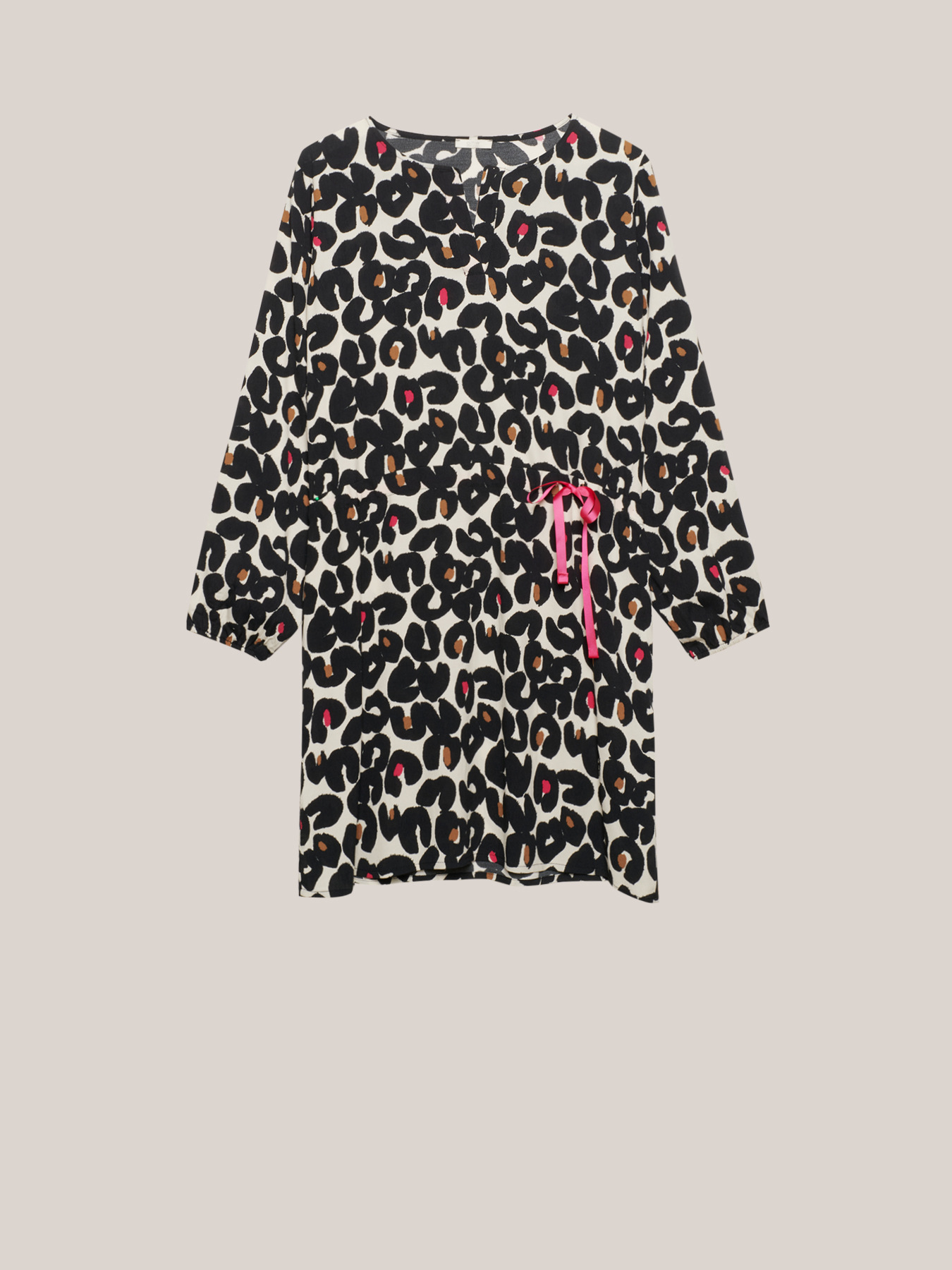 Maxi-Bluse mit Animalier-Design image number 4