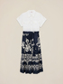 Rochie tip cămașă cu fustă imprimată image number 4