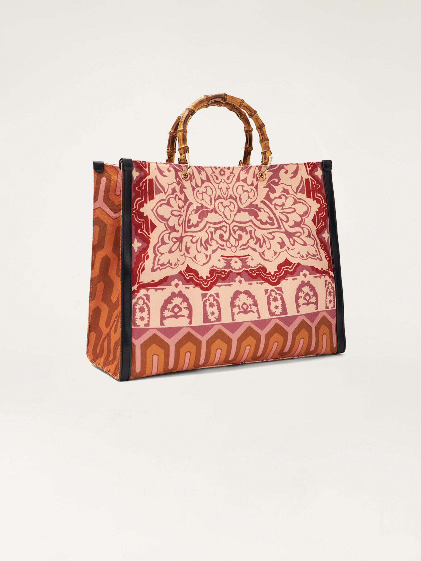 Patterned jumbo tote bag image number 3