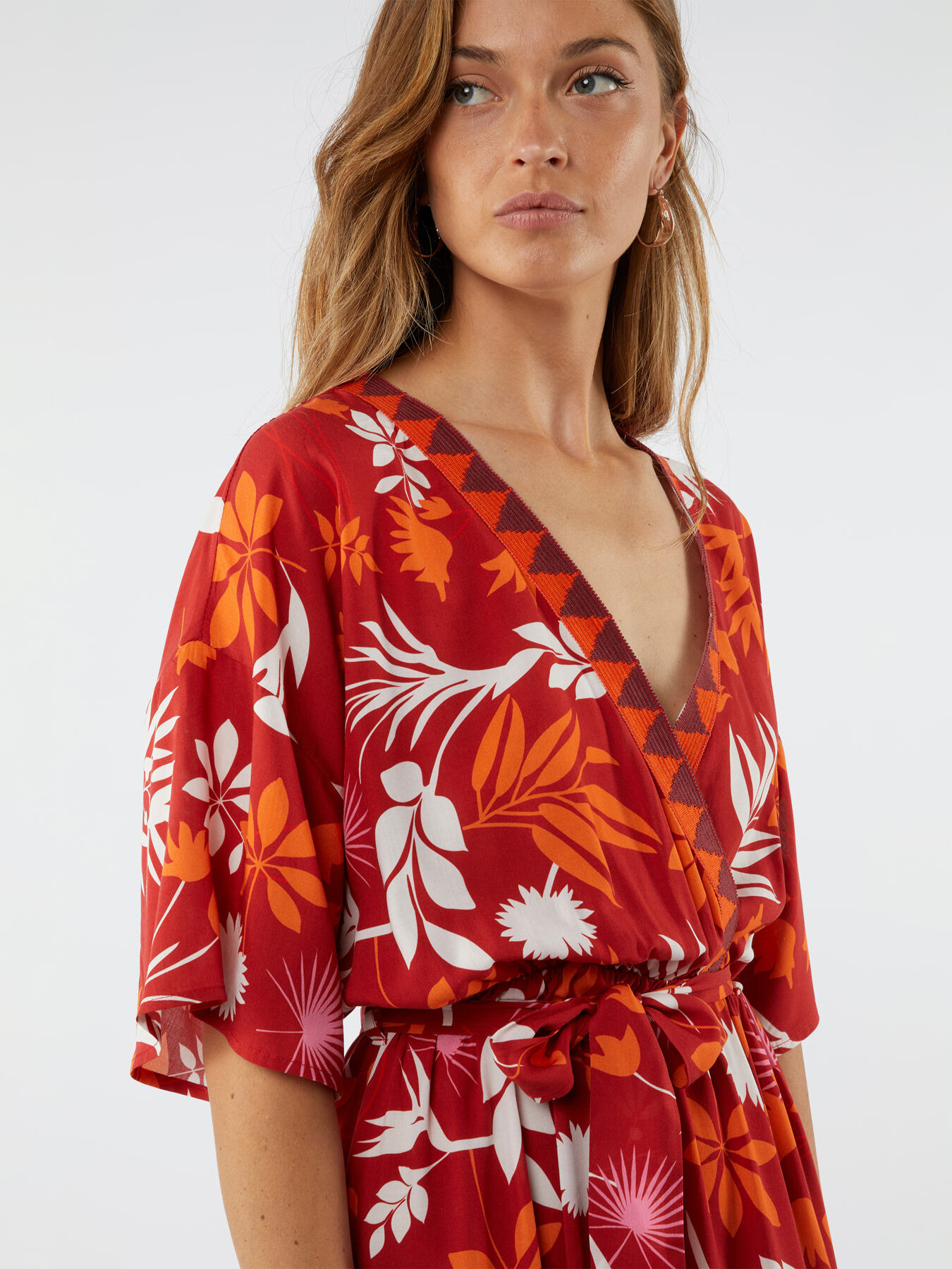 Long patterned dress image number 2