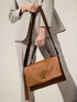 Borsa satchel in vera pelle image number 4