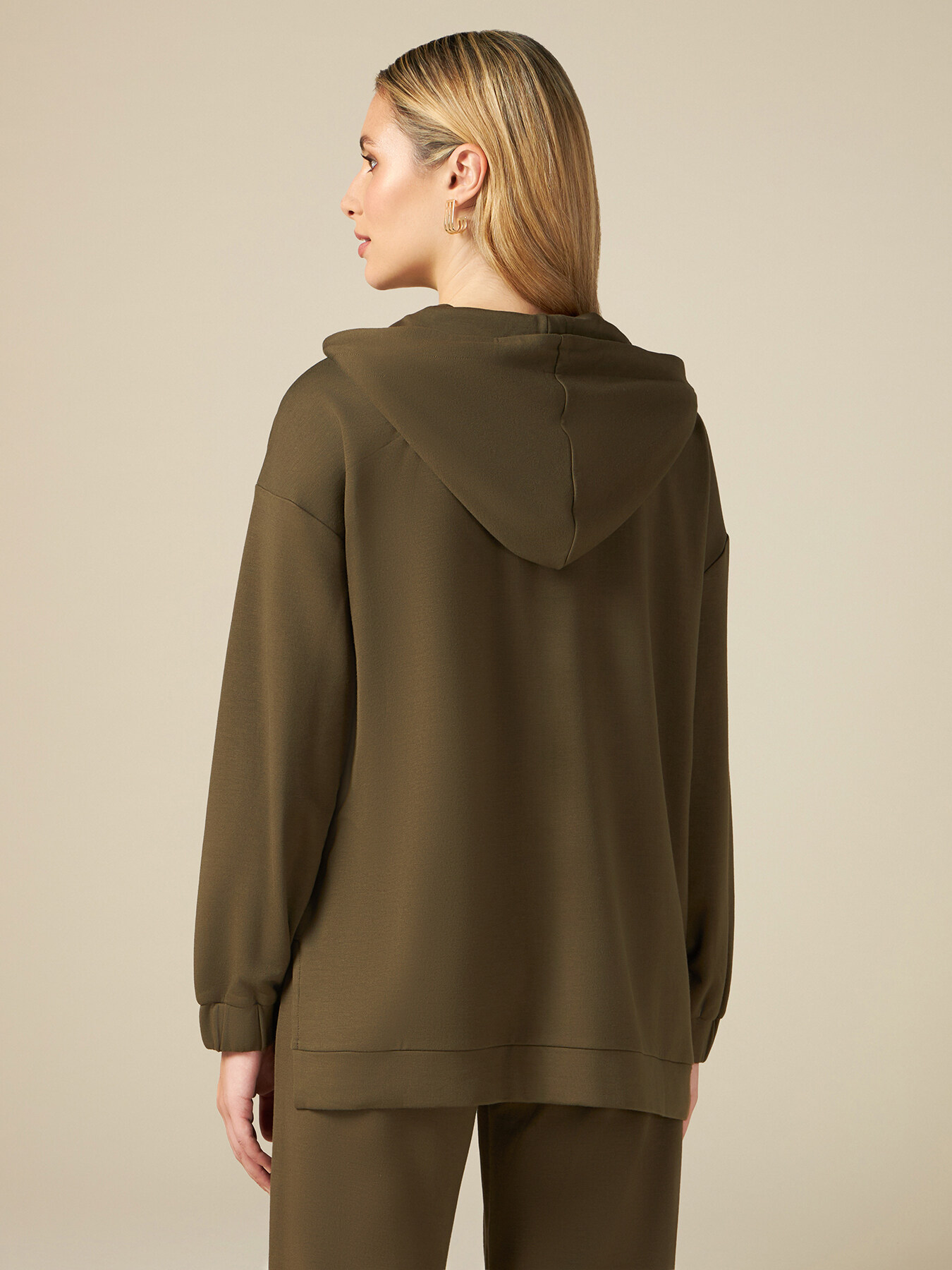 Sudadera con capucha y bordado con texto image number 1