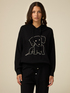 Pullover mit aufgestickten Schmucksteinen image number 0