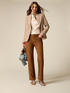 Flare pants in soft fabric image number 0