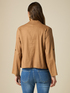 Short linen blend jacket image number 1