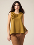 Jersey top with floral appliqu&eacute;s image number 0
