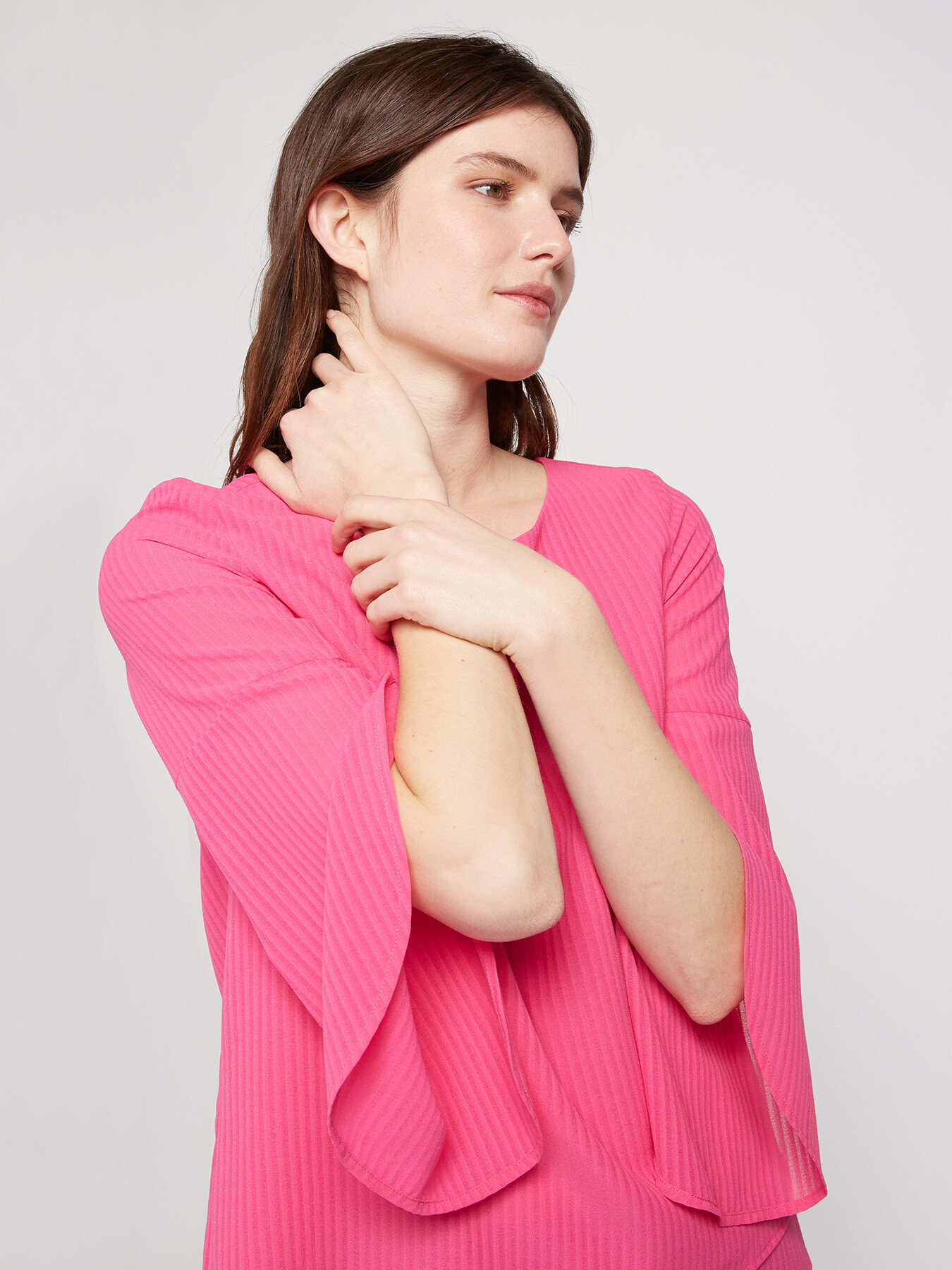 Blusa in tessuto operato image number 2