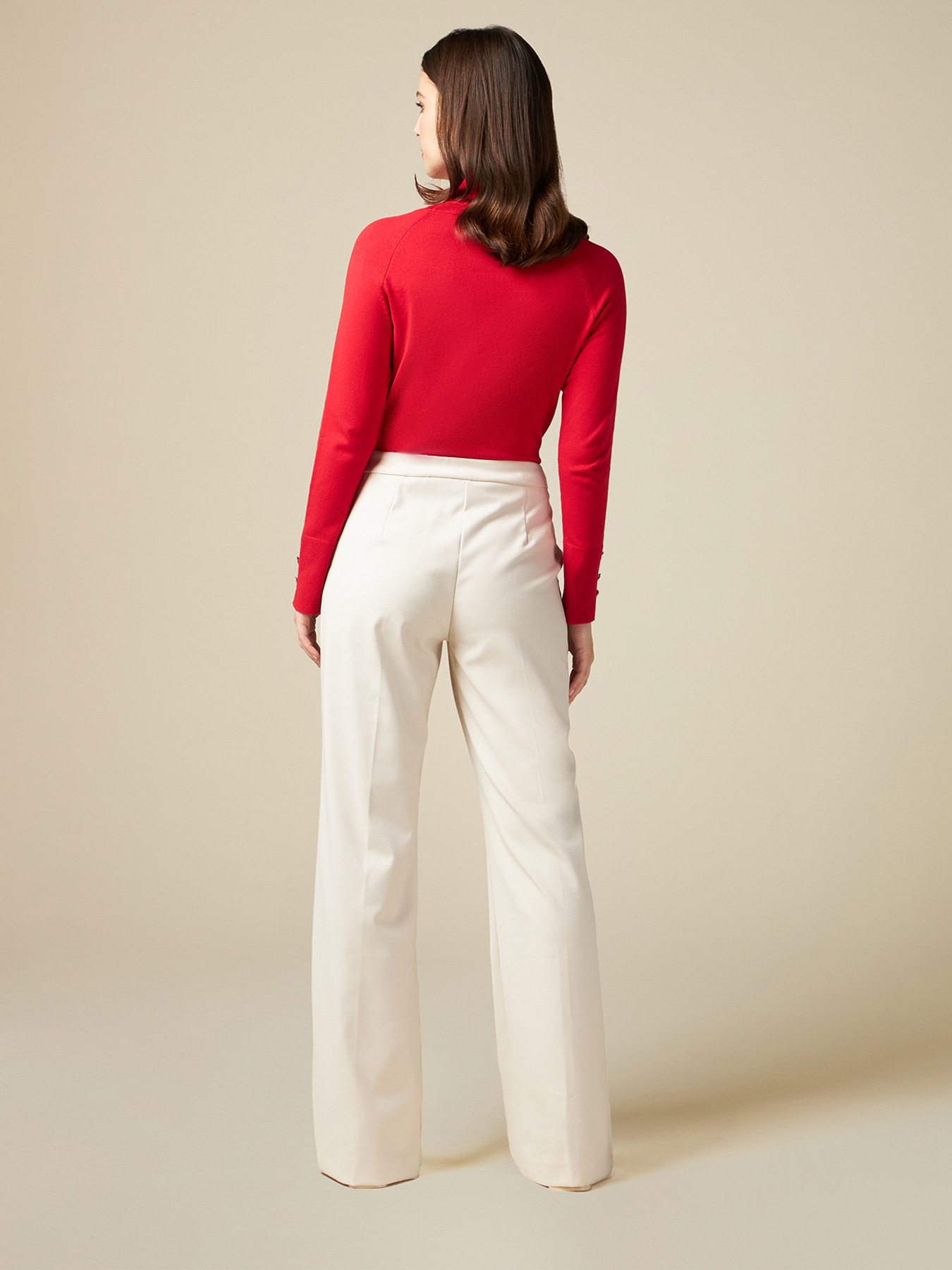 Pantalones modelo Palazzo de franela image number 1