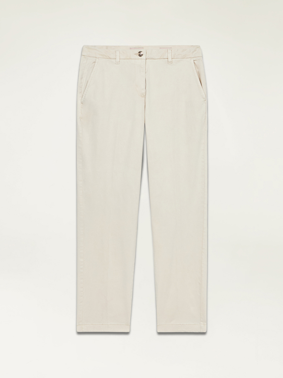 Tencel blend stovepipe trousers
