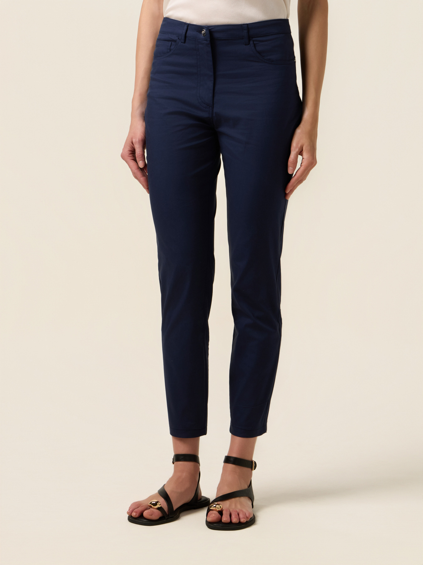 Pantaloni skinny misto cotone image number 3