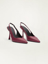 Real leather slingback kitten heels image number 1