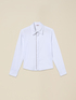 Cropped shirt with crystals image number 3