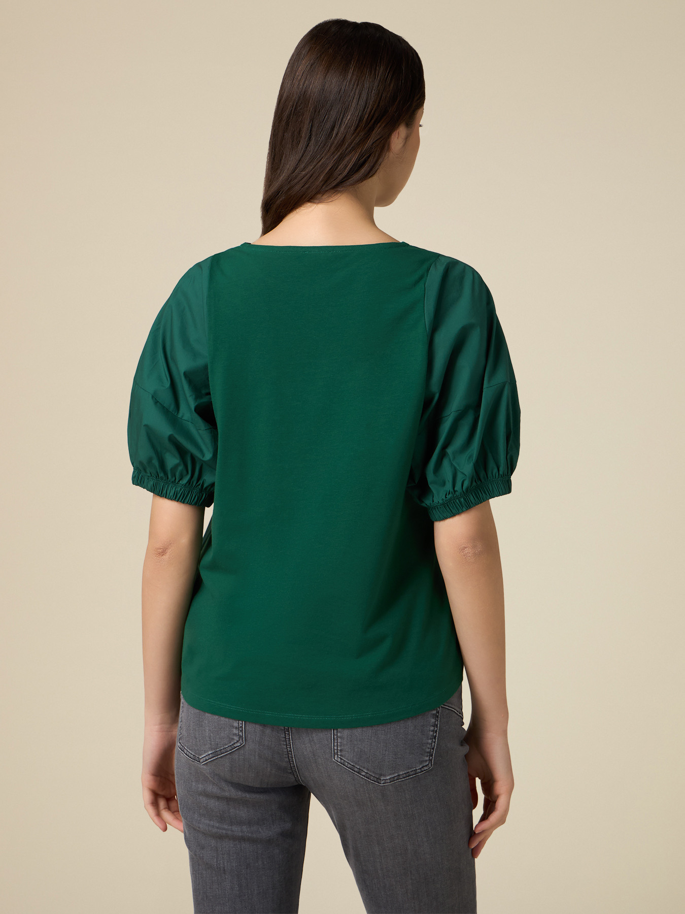 T-shirt bimaterica image number 1