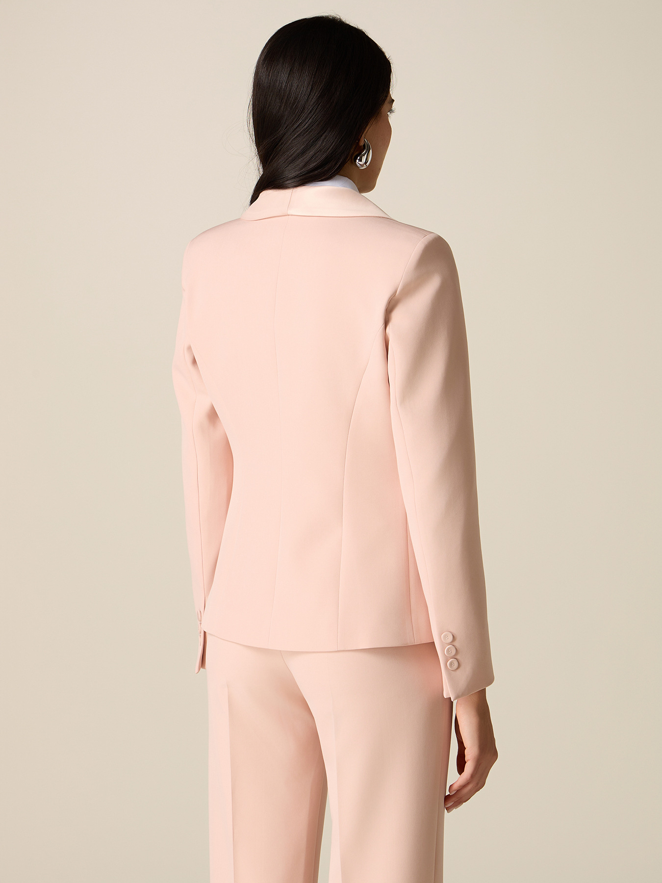 Blazer with satin lapels image number 1