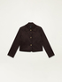 Boxy suede effect jacket image number 0