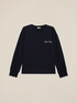 Sudadera con cuello redondo y bordado de letras image number 4