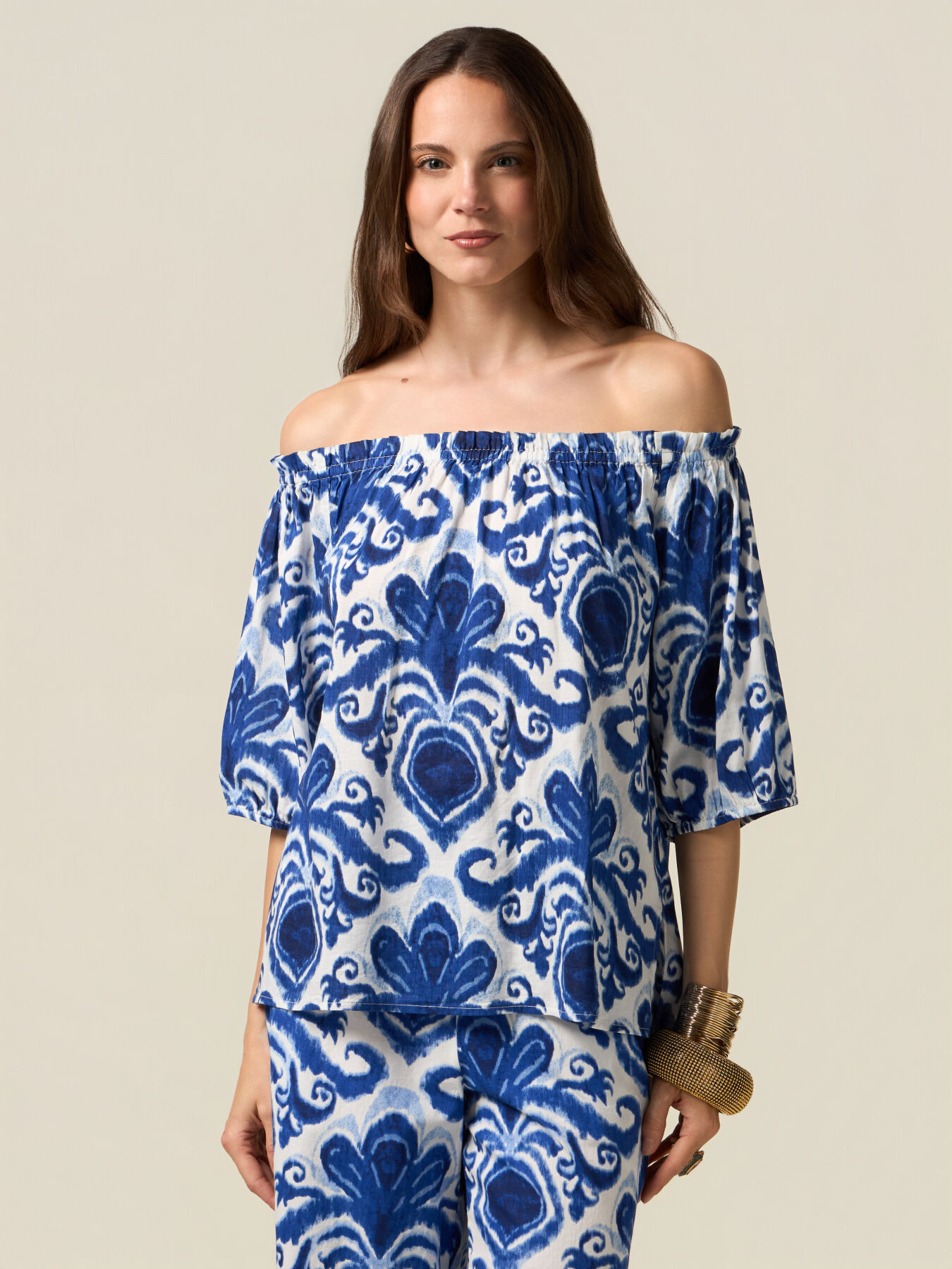 Schulterfreie Bluse image number 0