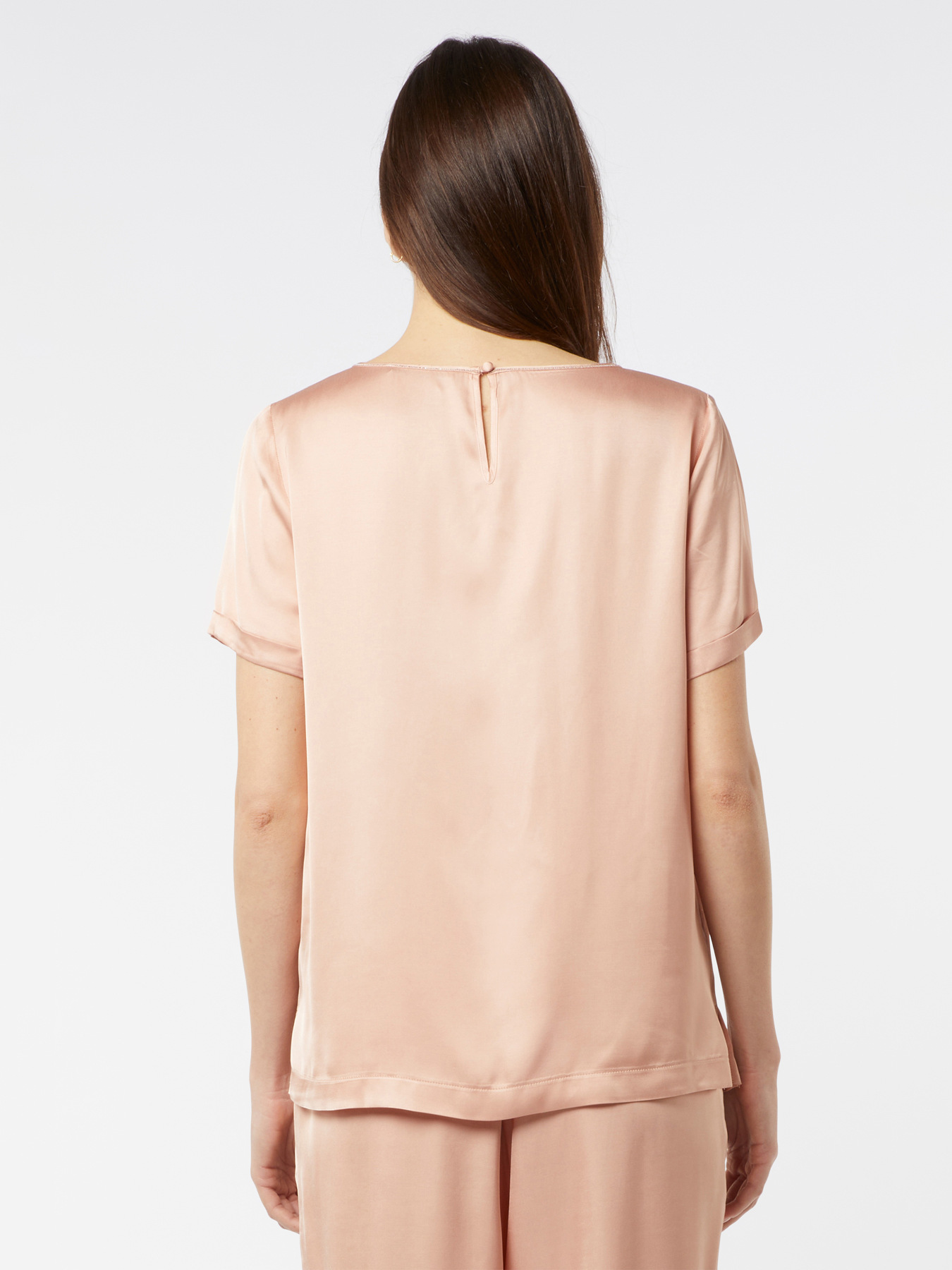 Bluse aus Satin mit Kettchen image number 1