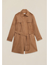 Belted trench coat image number 4
