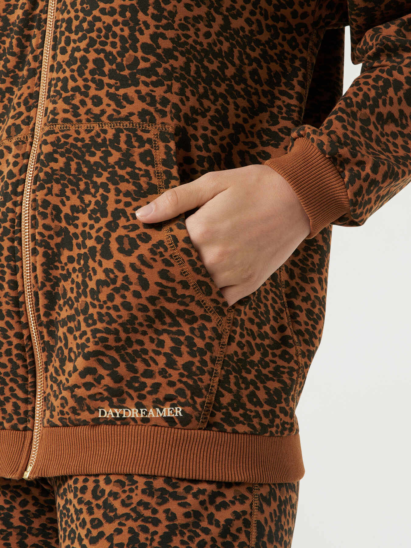 Animal print sweatshirt with hood image number 2