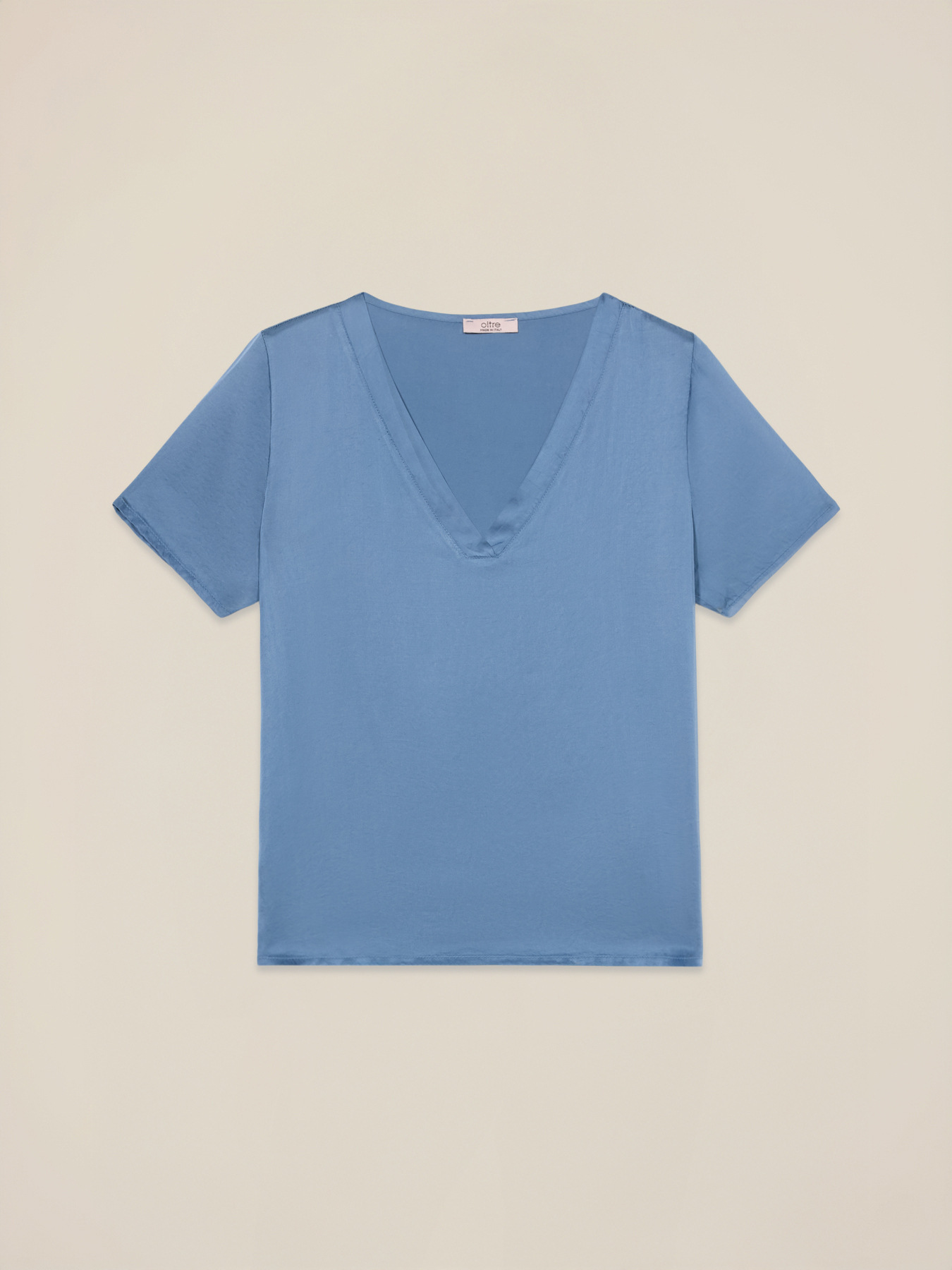 Viscose satin blouse image number 3