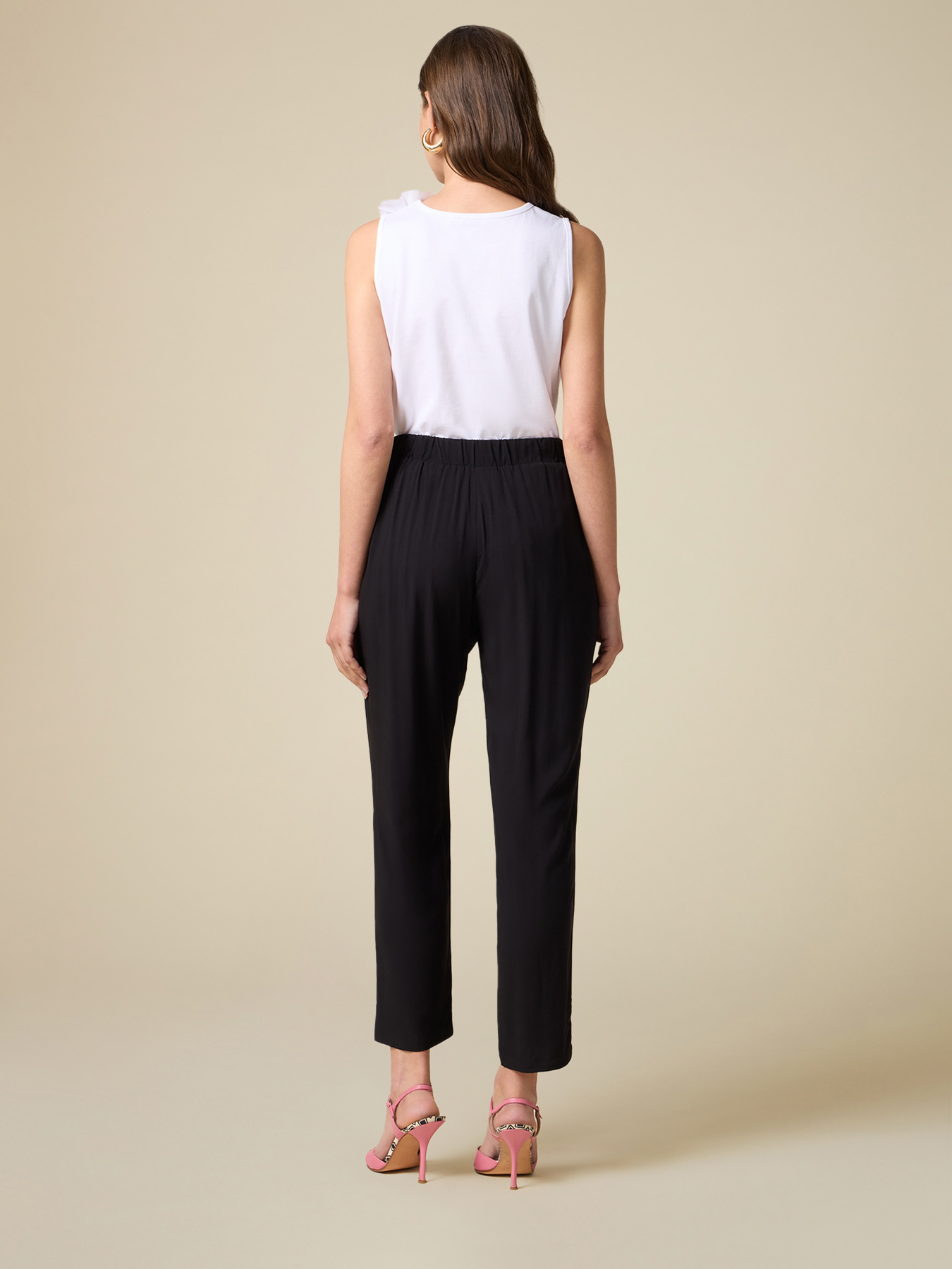 Pantaloni jogger din viscoză image number 1