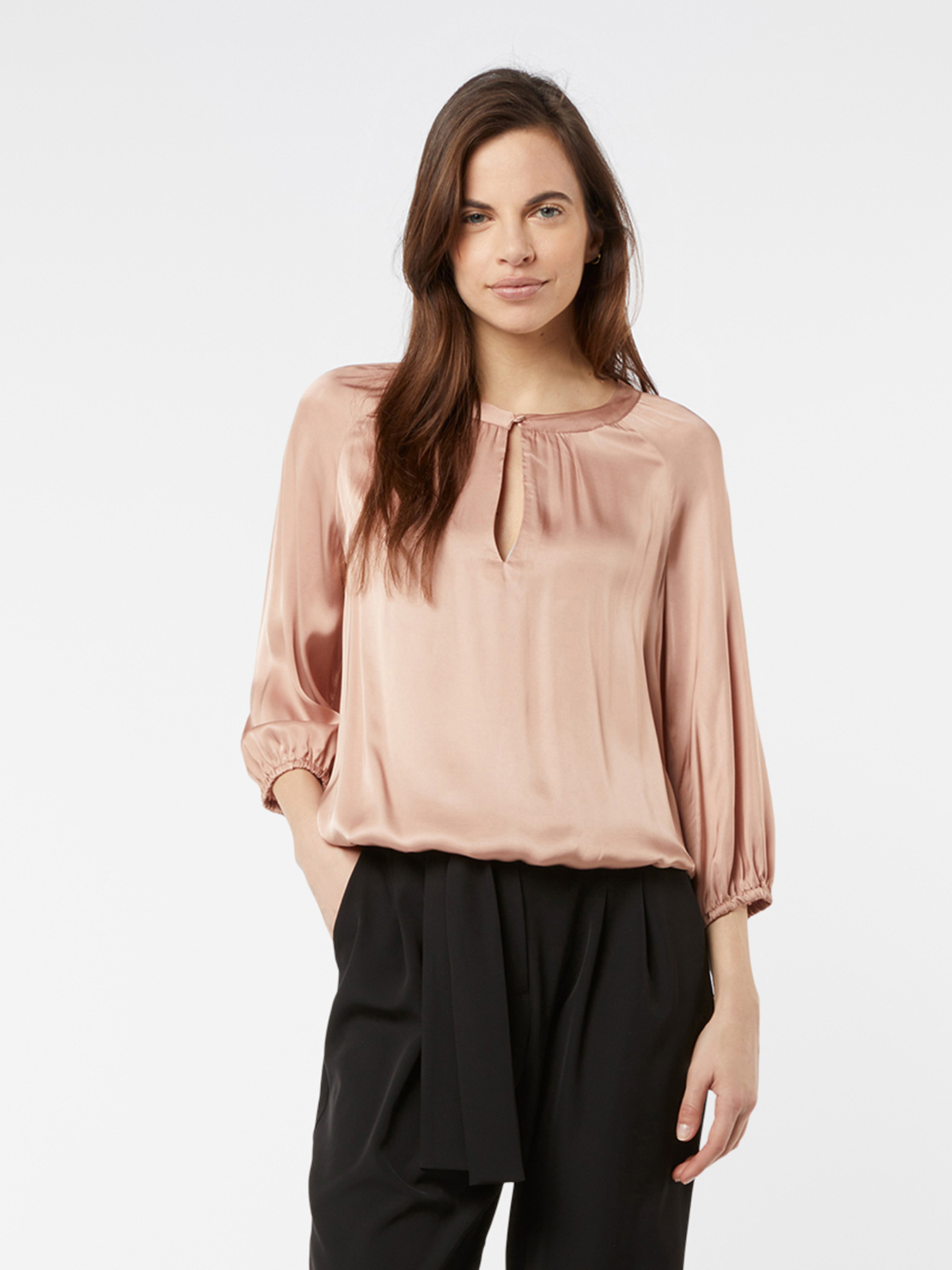 Blusa in raso raso image number 0