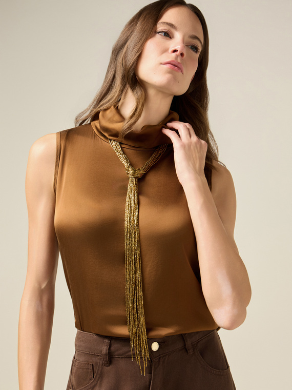 Multi-strand necklace with knot