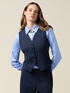Crepe fabric vest image number 0
