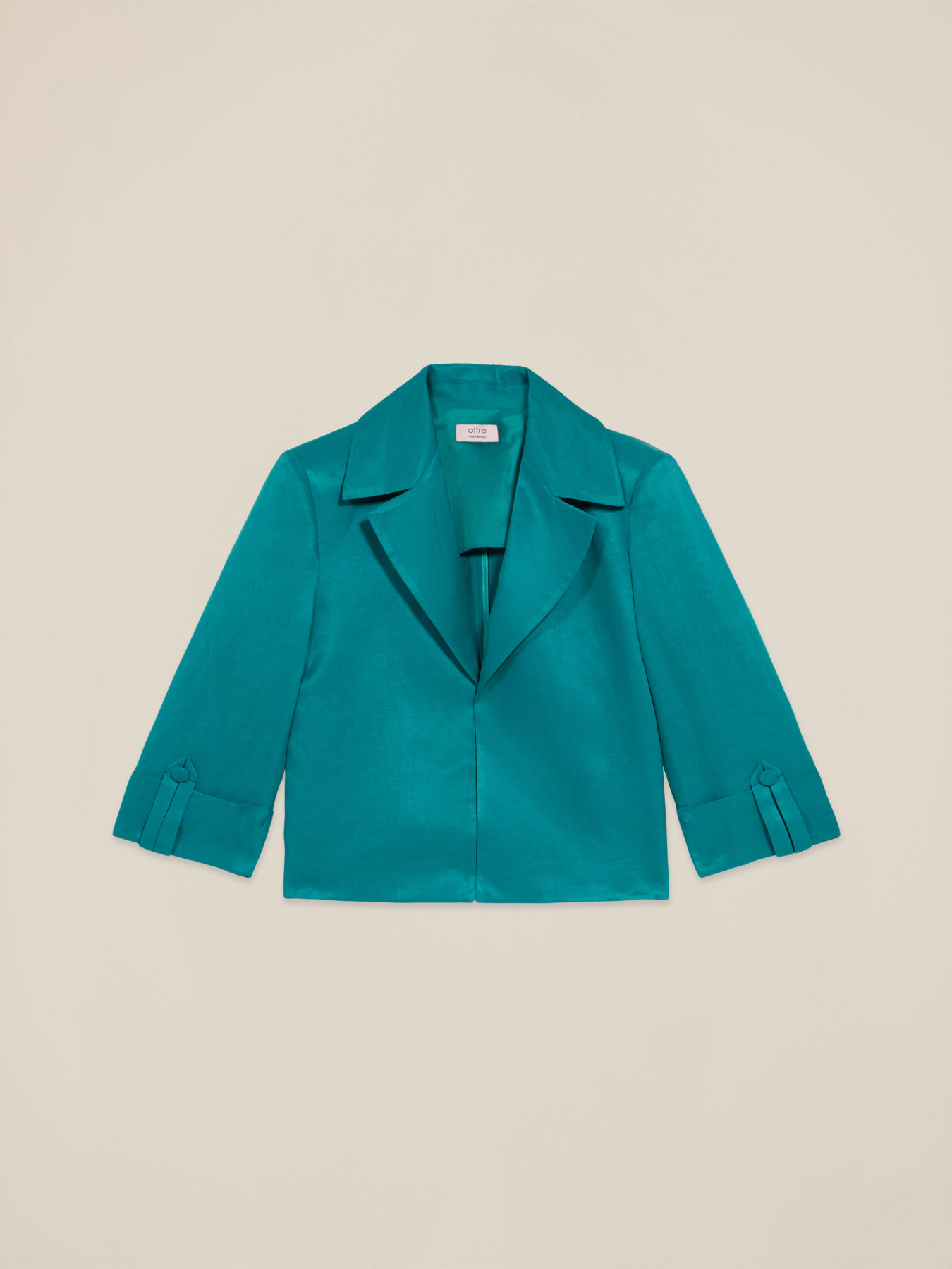 Structured jacket in linen blend image number 4