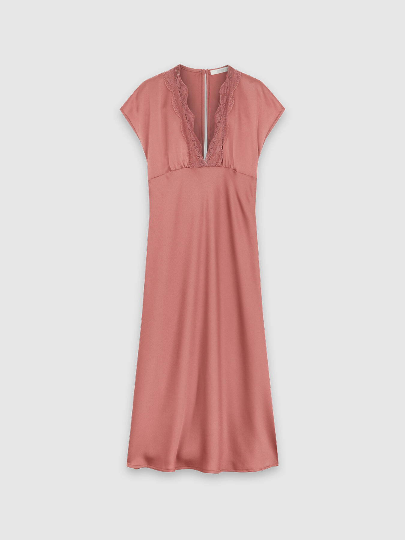 Kleid aus Satin mit Spitze image number 3