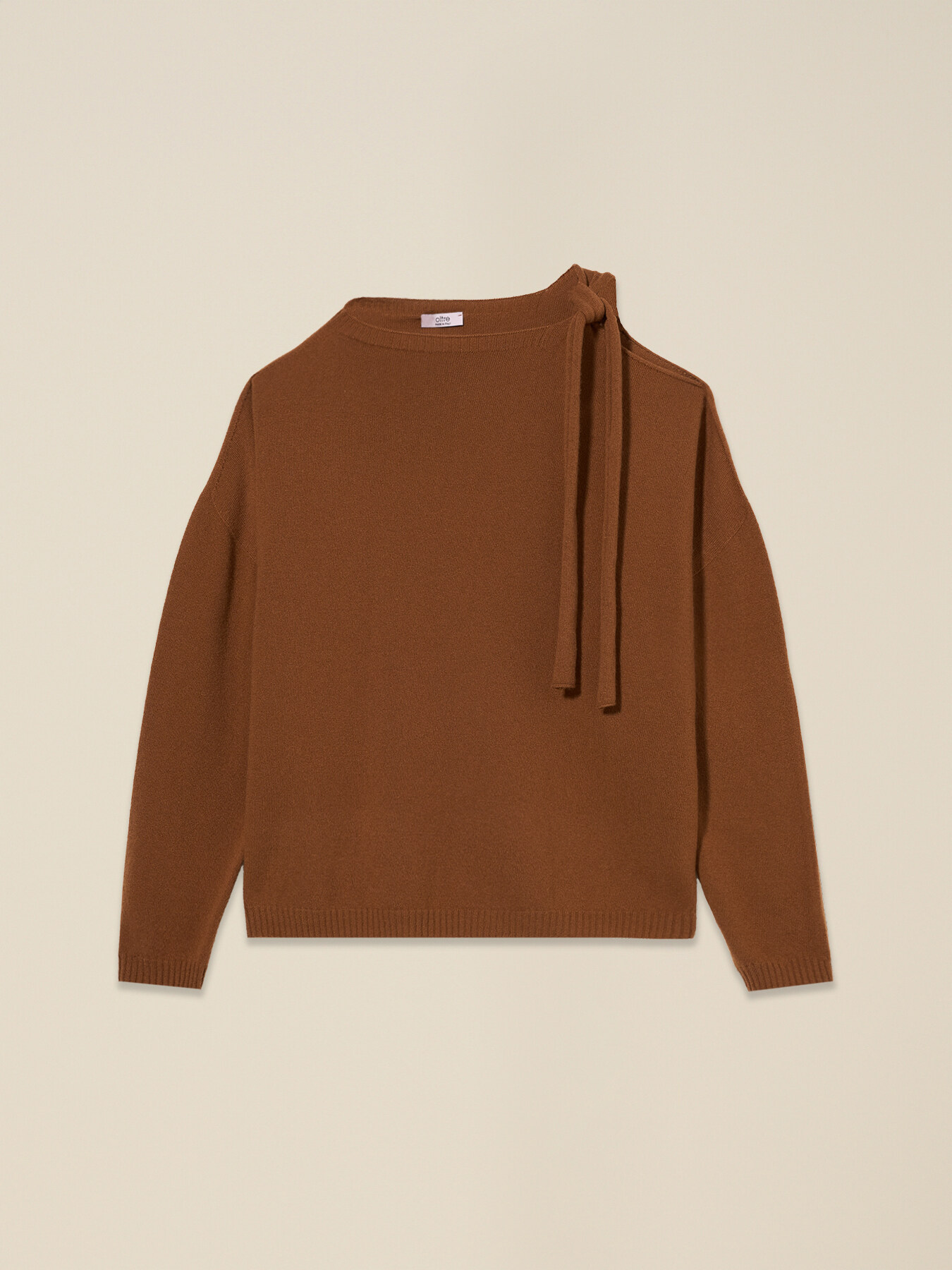 Maglia misto lana con nodo image number 3