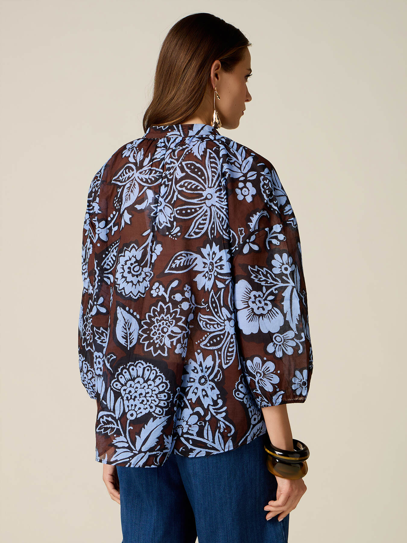 Chemise en coton &agrave; motifs image number 1